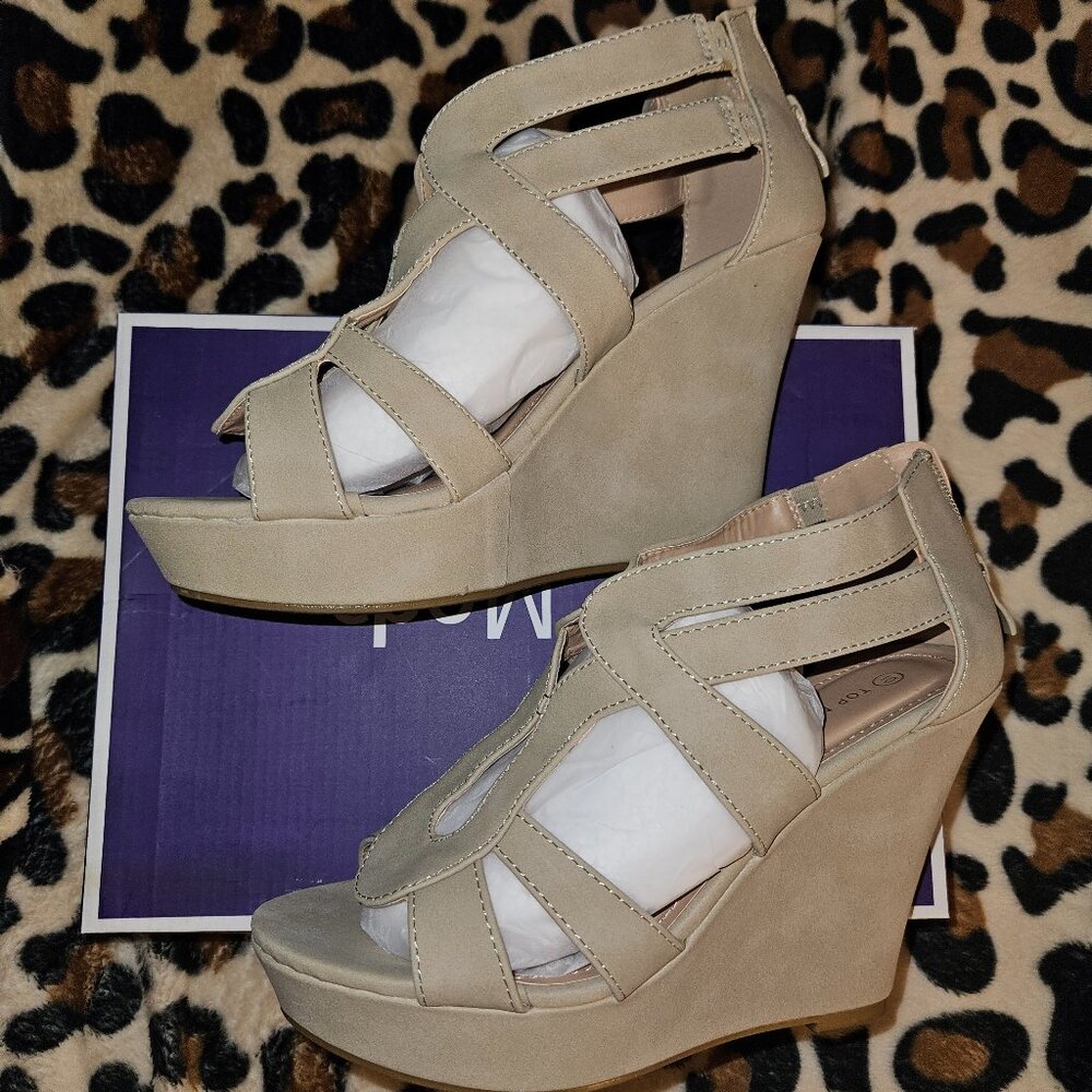 Top Moda Platform Wedge